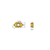 AOMT 03-C30/C45 Chamfering inserts for DRILLRUSH head changeable drills with pre-thread hole - Big-tools Industrial Supply Tools for Metal Cutting